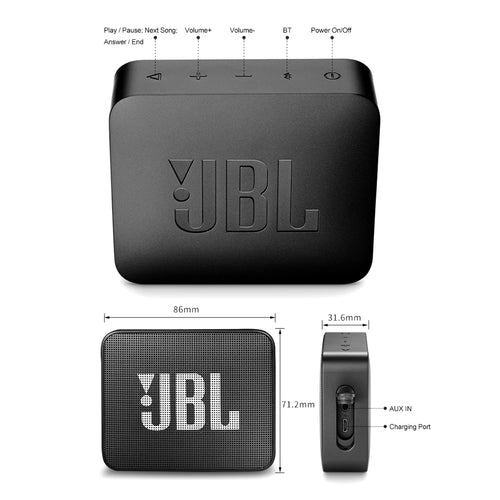 JBL GO 2 Wireless Bluetooth Speaker (Waterproof)